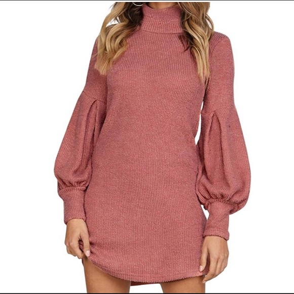 Dresses & Skirts - Long Sleeve Women’s turtleneck sweater dress